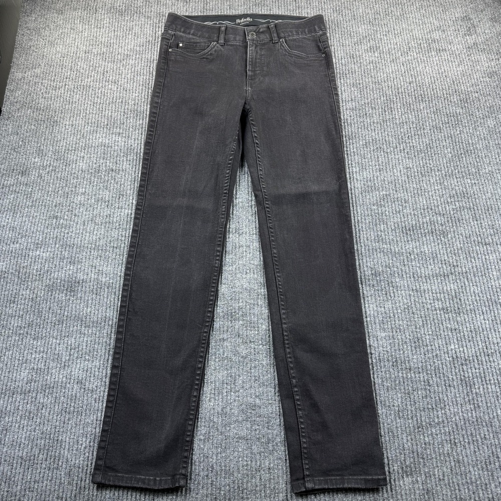 Rafaella Weekend Jeans Womens 6 Gray Straight Charcoal Wash Stretch Denim 29x29